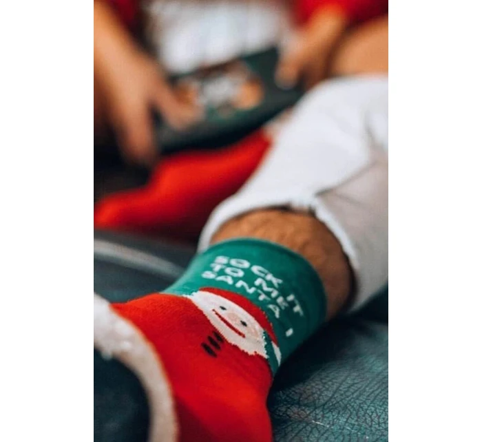 Unisex vánoční ponožky v – sada 2 se a pruhy model 21772712 - K-Fashion