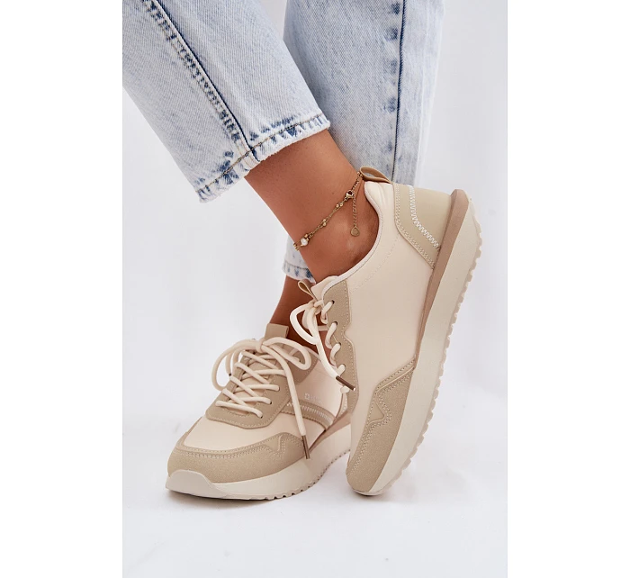 Dámské tenisky na platformě Big Star TT274278 Béžové