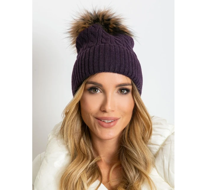 Dámska čiapka AT CZ 173501.44 tmavo fialová