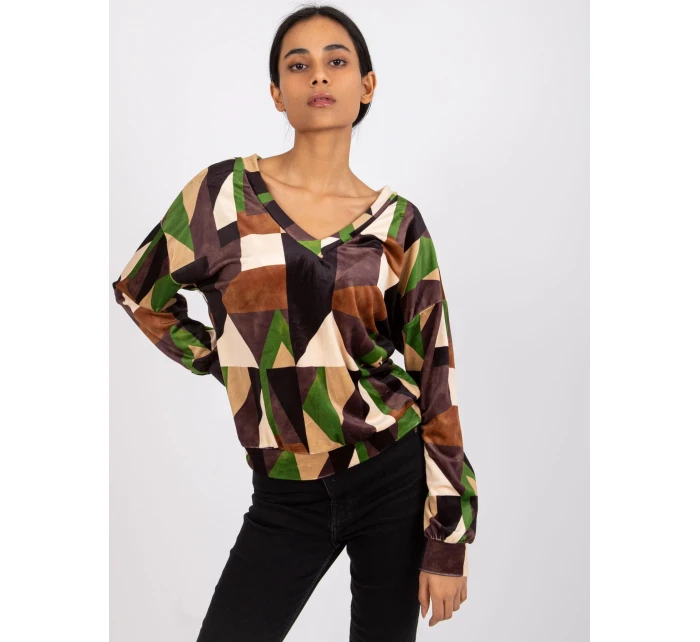 Blúzka DHJ BZ 6550.74P hnedá