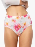 Pivoňka Jednoduché maxi nohavičky bielo-červené - Julimex