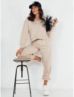 Dámske tepláky FILAN beige FashionStreet UY1886 Dámske tepláky FILAN beige FashionStreet UY1886