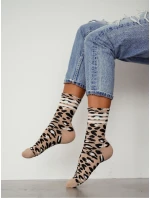 Ponožky Milena 0200-207 Leopardie pruhy
