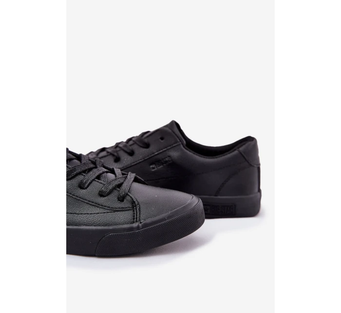 Pánské Klasické Nízké Tenisky Z Eko Kůže Big Star model 21686390 Černé - Big Star Shoes