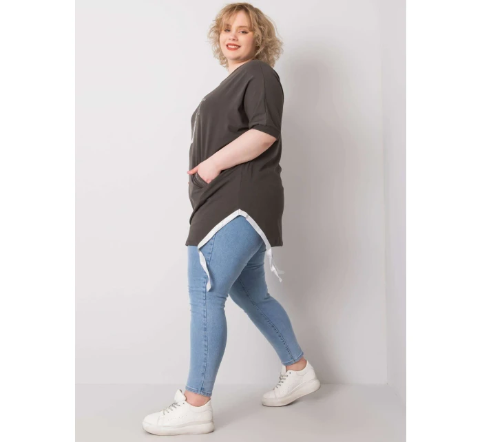 Blúzka RV BZ 6485.89 tmavá khaki