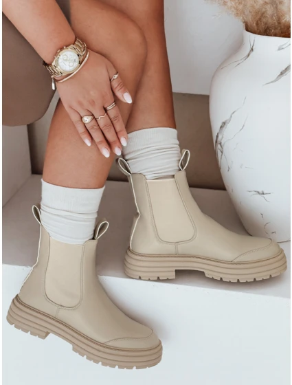 Dámské boty na platformě béžové model 21981077 - Dstreet