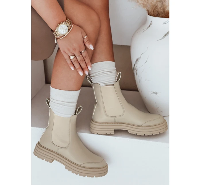 Dámské boty na platformě béžové model 21981077 - Dstreet