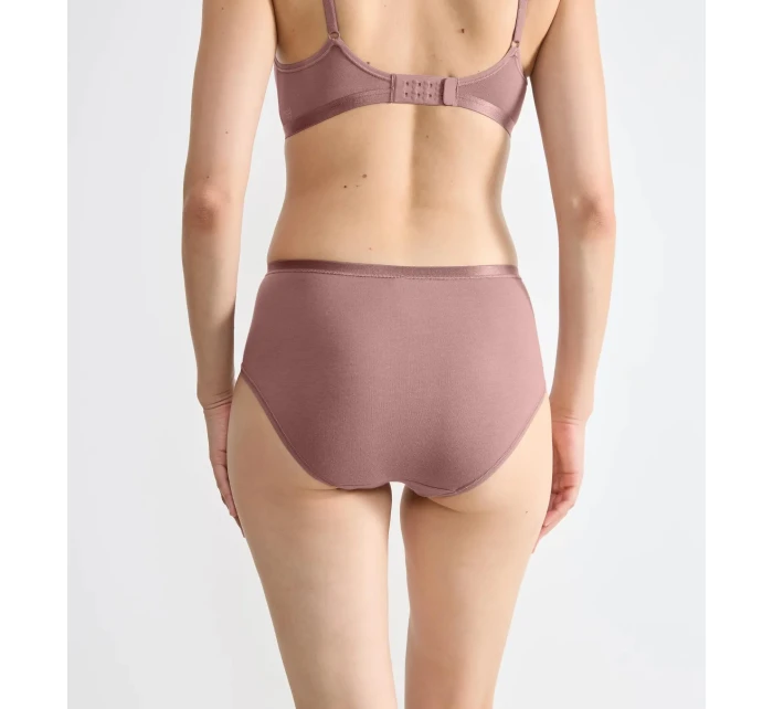 Dámske bavlnené midi nohavičky GO Daily 3P - BROWN - svetlohnedá 1141 - SLOGGI Dámske bavlnené midi nohavičky GO Daily 3P - BROWN - svetlohnedá 1141 - SLOGGI