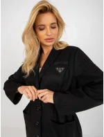 Černý tenký dámský kabát sako model 20840805 - Factory Price