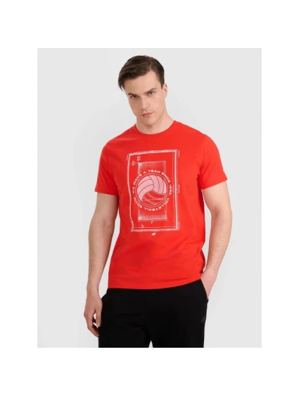 Pánské volejbalové tričko s potiskem model 21815672 pánské - 4F Pánské volejbalové tričko s potiskem model 21815672 pánské - 4F