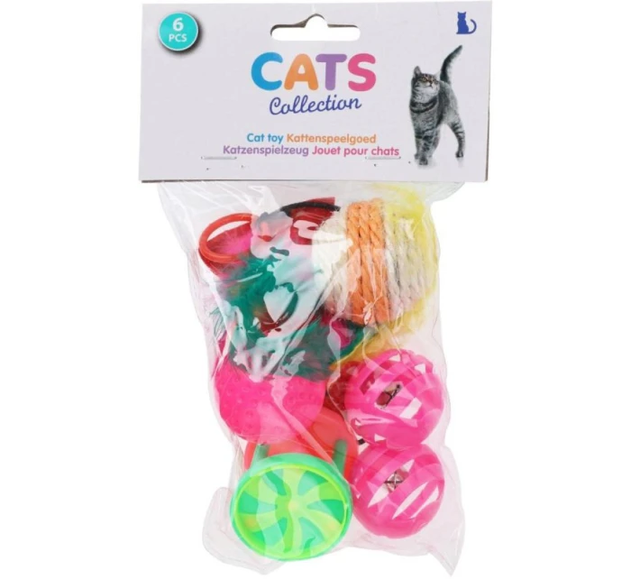 SÚPRAVA 6 KS HRAČIEK PRE MAČKY