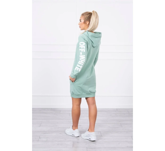 Šaty Off White dark mint
