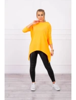 Mikina s potlačou krídiel oranžová neónová