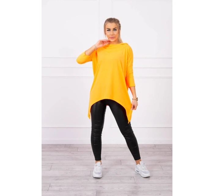 Mikina s potlačou krídiel oranžová neónová