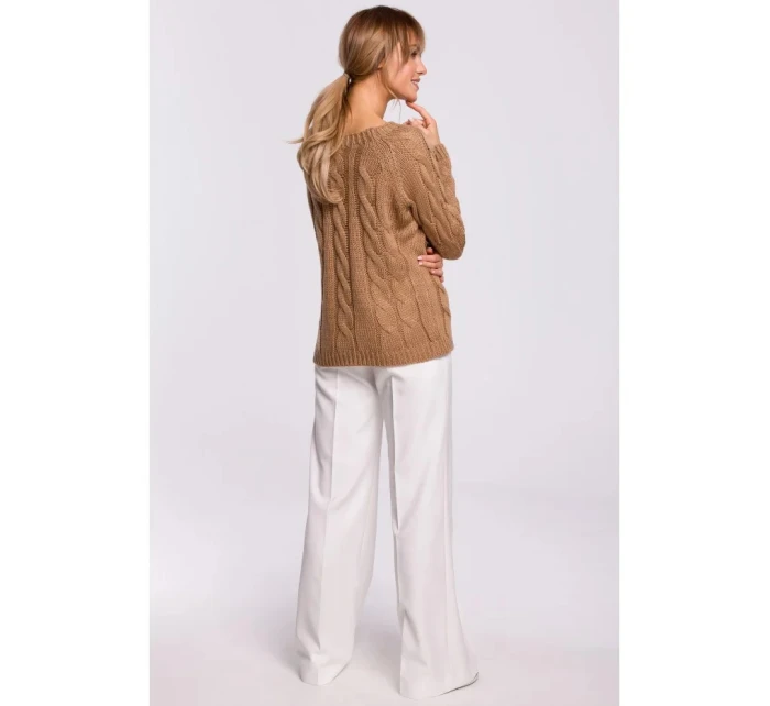 Dámský svetr  Tmavě béžová  model 21299411 - Moe