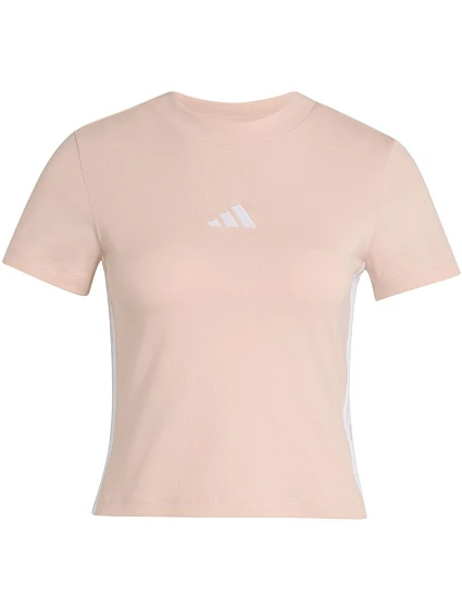 Koszulka damska Essentials 3Stripes Slim Baby róż model 22249517 - ADIDAS Koszulka damska Essentials 3Stripes Slim Baby róż model 22249517 - ADIDAS