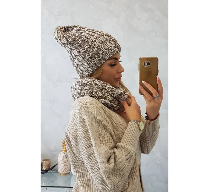 Dámska fleecová súprava Merry K202 hnedá+ecru Dámska fleecová súprava Merry K202 hnedá+ecru