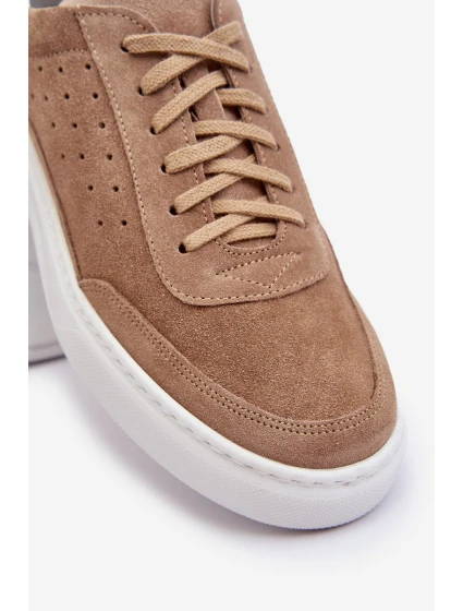 Pánské semišové sportovní boty model 21641511 béžové - Zazoo