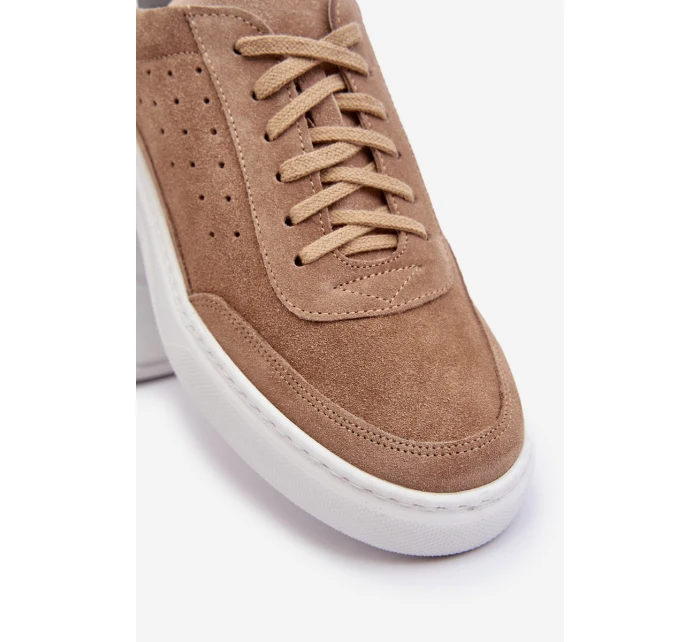 Pánské semišové sportovní boty model 21641511 béžové - Zazoo