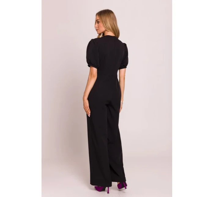 model 20970746 Kombinéza s puff rukávy černá - Moe