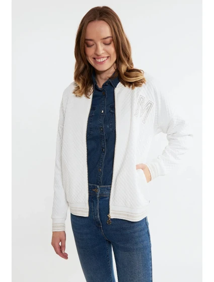 Dámska krátka bunda s aplikáciou BZR0090-001 - Monnari Dámska krátka bunda s aplikáciou BZR0090-001 - Monnari