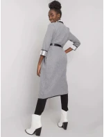 Dámský kabát DHJ EN model 21494817 Šedá - FPrice Dámský kabát DHJ EN model 21494817 Šedá - FPrice