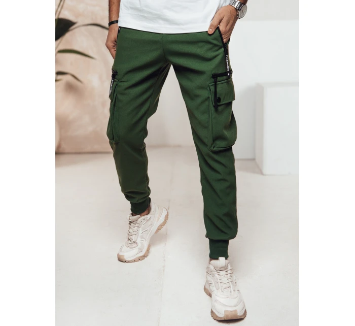 Pánské zelené kalhoty model 21982835 - Dstreet Pánské zelené kalhoty model 21982835 - Dstreet