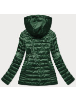 Zelená dámska bunda s kapucňou (2021-11BIG)