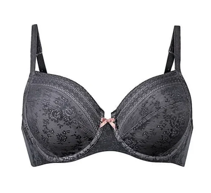 Fleur podprsenka s kosticí model 10628710 antracit - RosaFaia