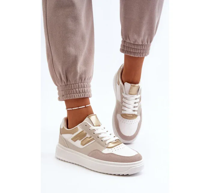 Dámské béžové nízké tenisky Regines