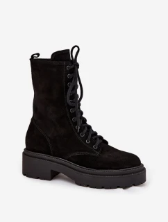 Dámska zateplená semišová pracovná bunda Zazoo - čierna