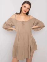 Dámske šaty TW SK BI 80840.20 béžová - ťava - Och Bella