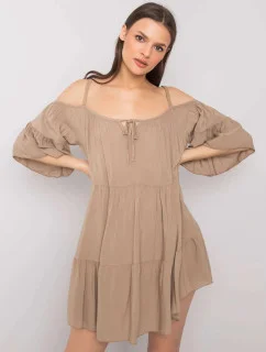 Dámské šaty TW SK BI model 18132958 béžová camel Och Bella - FPrice