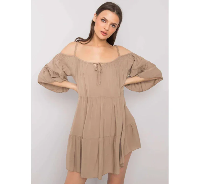 Dámske šaty TW SK BI 80840.20 béžová - ťava - Och Bella