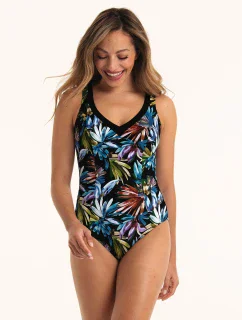 Jednodielne plavky Gabriella 7467 black-flowers - Anita Classix