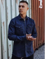 Pánská tmavě modrá džínová košile Dstreet model 21978429 - FashionStreet