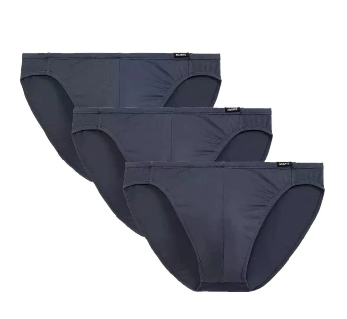 Pánske slipy 3 pack 230 graphite - Atlantic