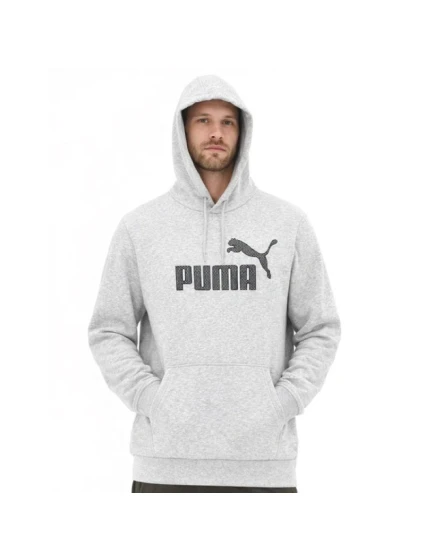 Puma športová klokanka s kapucňou pánska šedá módna bavlna pánska