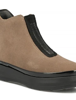 Dámské kotníkové boty na platformě, béžové, Filippo model 22400226