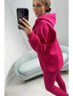 Sada 3 v 1 model 18753187 top a legíny fuchsiová - K-Fashion Sada 3 v 1 model 18753187 top a legíny fuchsiová - K-Fashion