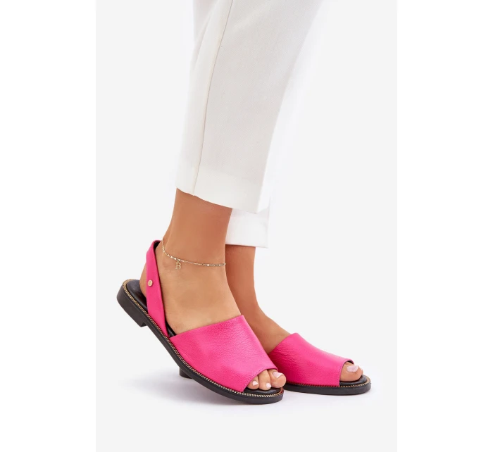 Kožené Pantofle Fuchsie model 21683984 - Zazoo