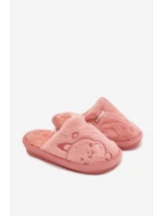 Dětské pantofle s kožíškem Růžové model 21793891 - Befado
