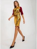 Spódnica LK SD model 21127108 bordowy - FPrice