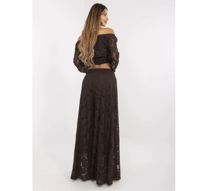 Nohavice MI SP 88501.81 tmavohnedé