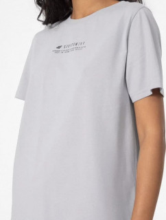 Dámske tričko 4F H4Z22-TSD019 svetlo šedé