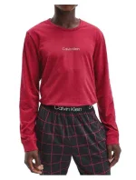 Pánske pyžamo NM2178E - V5N - vínová - Calvin Klein
