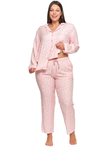 Dámské pyžamo model 20908318 růžové - Moraj Dámské pyžamo model 20908318 růžové - Moraj