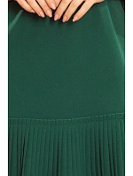 Dámské plisované šaty model 22261635 zelené - numoco