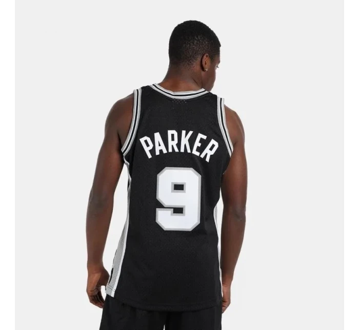 Mitchell & Ness San Antonio Spurs NBA Swingman Jersey Spurs 2001 Tony Parker M SMJYLG19018-SASBLCK01TPA Pánske