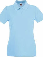 Fruit of the Loom Lady-Fit Premium Polo Dámske piké polo tričko 16.3030 sky blue